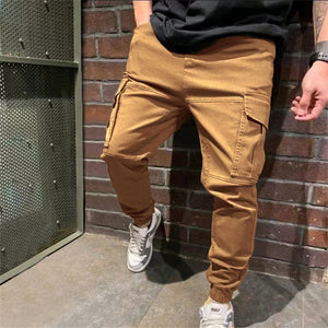 Pantalones deportivos para hombre con bolsillos, pantalones cargo casuales