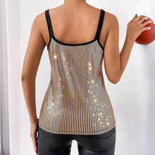 Cargar imagen en el visor de la galería, Summer Sequined Suspender Chain Vest Top Women&#39;s  Clothing
