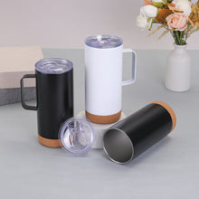 Load image into Gallery viewer, Oak Cork Sole Double Layer 16oz Vacuum Car Cup
