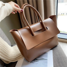 Cargar imagen en el visor de la galería, Fashion Women Shoulder Bags Large Capacity Handbags Simple Retro Tote Bags Solid Color Famous Brand High Quality Bags
