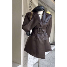 Load image into Gallery viewer, Fashionable Retro Beautiful Leather Coat For Women
