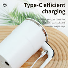 Load image into Gallery viewer, Automatic Coffee Stirring Cup, Stainless Steel Self-Stirring Coffee Cup With Lid, Auto Stir &amp; Heating Feature, LED Intelligent Display Temperature
