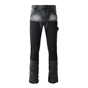 Contrast Color Fashion Men's Retro Jeans