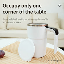 Load image into Gallery viewer, Automatic Coffee Stirring Cup, Stainless Steel Self-Stirring Coffee Cup With Lid, Auto Stir &amp; Heating Feature, LED Intelligent Display Temperature
