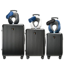 Cargar imagen en el visor de la galería, 3pcs Luggage Set   Lightweight Hard Shell Suitcase Set With Double Spinner Wheels, Large Capacity, Includes 3pc U-Shaped Travel Pillow Set, Perfect For Business  Family Trips
