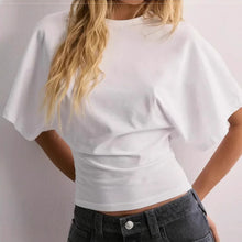 Load image into Gallery viewer, Summer Batwing Sleeve T-shirt Ins Fashion Round Neck Pullover Short-sleeved Tops For Women Clothing
