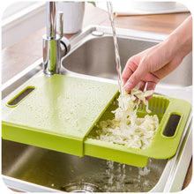 Load image into Gallery viewer, Multifunction Kitchen Chopping Blocks Sinks Drain Basket Cutting Board Vegetable Meat Tools Kitchen Accessories Chopping Board
