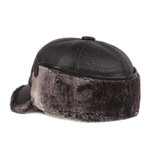 Load image into Gallery viewer, Leather cap men&#39;s cap
