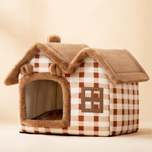 Load image into Gallery viewer, Foldable Dog House Pet Cat Bed Winter Dog Villa Sleep Kennel Removable Nest Warm Enclosed Cave Sofa Pets Supplies

