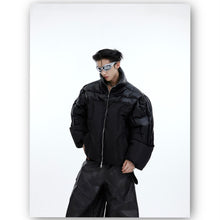 Load image into Gallery viewer, Flowing Light Thickened Three-dimensional Splicing Design Cotton Jacket
