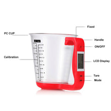 Load image into Gallery viewer, Kitchen Scales With LCD Display Digital Beaker Electronic Tool Hostweigh Measuring Cup Temperature Weight Measurement Cups
