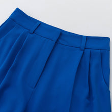 Load image into Gallery viewer, High Waist Loose Klein Blue Casual Trousers Drape Wide Legs
