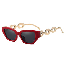 Load image into Gallery viewer, Small Frame Sunglasses, Personalized Chain Temples,Sunshade Sunglasses
