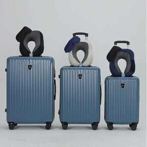 3pcs Luggage Set   Lightweight Hard Shell Suitcase Set With Double Spinner Wheels, Large Capacity, Includes 3pc U-Shaped Travel Pillow Set, Perfect For Business  Family Trips