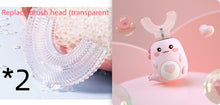Load image into Gallery viewer, Children'S Electric Toothbrush Food Grade Silicone Oral 360 Degree Automatic Usb Charging Smart Children'S Toothbrush U-Shaped
