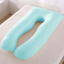 Load image into Gallery viewer, Summer Sleeping Support Pillow For Pregnant Women U Shape Maternity Pillows Pregnancy Ice Silk
