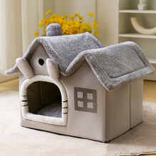 Load image into Gallery viewer, Foldable Dog House Pet Cat Bed Winter Dog Villa Sleep Kennel Removable Nest Warm Enclosed Cave Sofa Pets Supplies
