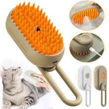 Cargar imagen en el visor de la galería, Cepillo de vapor para gatos, cepillo de vapor para perros, 3 en 1, cepillo eléctrico para masajes, peine para el cuidado de mascotas, peines para quitar el pelo, productos para mascotas
