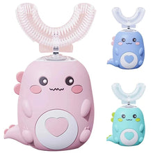 Load image into Gallery viewer, Children'S Electric Toothbrush Food Grade Silicone Oral 360 Degree Automatic Usb Charging Smart Children'S Toothbrush U-Shaped
