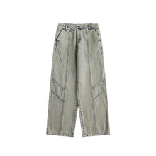 Load image into Gallery viewer, Trendy Retro Washed Jeans Men And Women Trendy Baggy Straight Trousers
