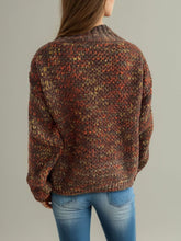 Load image into Gallery viewer, Heathered Turtleneck Dropped Shoulder Sweater
