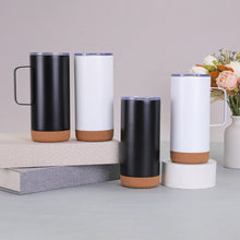 Load image into Gallery viewer, Oak Cork Sole Double Layer 16oz Vacuum Car Cup
