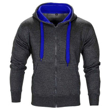 Load image into Gallery viewer, New Men&#39;s Casual Sweater Coat Sports Hooded Zipper Shirt
