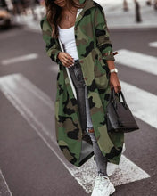 Load image into Gallery viewer, Fashion Personality Casual Lapel Mid-length Trench Coat Women
