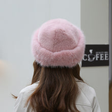 Load image into Gallery viewer, Thick Warm Artificial Fur Fashion Simple Fisherman Hat
