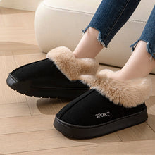 Load image into Gallery viewer, Cozy Plush Soft Slippers Shoes For Women Non-Slip Platform Shoes With Faux Fur Lining Mute Sole And Comfortable Fit For Indoor Wear
