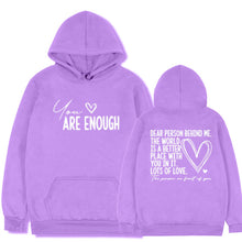 Load image into Gallery viewer, Spring And Autumn Casual Fashion Love Letter Loose Men&#39;s And Women&#39;s Hoodie
