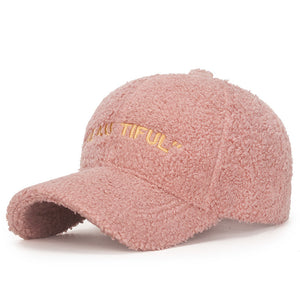 Women's Lambswool Warm Adjustable Hat