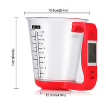 Load image into Gallery viewer, Kitchen Scales With LCD Display Digital Beaker Electronic Tool Hostweigh Measuring Cup Temperature Weight Measurement Cups
