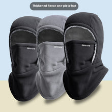 Load image into Gallery viewer, Winter Fleece Hooded Scarf Windproof Cold-proof Warm Face Mask Outdoor Thermal Head Cover Hat
