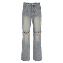 Cargar imagen en el visor de la galería, Y2k Baggy Wide Leg Jeans Women Vintage Streetwear Washed Denim Pants Grunge Basic Slouchy Trousers
