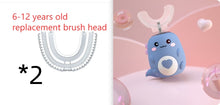 Load image into Gallery viewer, Children'S Electric Toothbrush Food Grade Silicone Oral 360 Degree Automatic Usb Charging Smart Children'S Toothbrush U-Shaped
