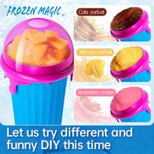 Load image into Gallery viewer, 500ml Large Capacity Slushy Cup Summer Squeeze Homemade Juice Water Bottle Quick-Frozen Smoothie Sand Cup Pinch Fast Cooling Magic Ice Cream Slushy Maker Beker Kitchen Gadgets
