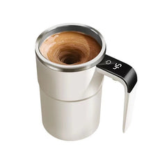 Load image into Gallery viewer, Automatic Coffee Stirring Cup, Stainless Steel Self-Stirring Coffee Cup With Lid, Auto Stir &amp; Heating Feature, LED Intelligent Display Temperature
