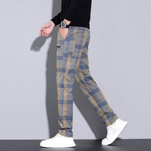 Cargar imagen en el visor de la galería, Men&#39;s Plaid Casual Pants All-matching
