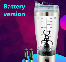 Load image into Gallery viewer, Electric Protein Shake Stirrer USB Shake Bottle Milk Coffee Blender Kettle Sports And Fitness Charging Electric Shaker Cup
