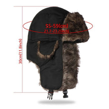 Cargar imagen en el visor de la galería, Winter Men&#39;s And Women&#39;s Warm Outdoor Cold-proof Windproof Earflaps Hat
