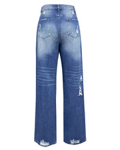 Load image into Gallery viewer, Ripped Jeans Loose Wide Leg Denim Pants Leisure Commuting Trousers Women's Clothing
