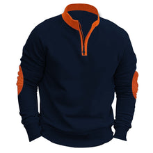 Load image into Gallery viewer, Stand Collar Pullover Half Zip Long Sleeve Coat
