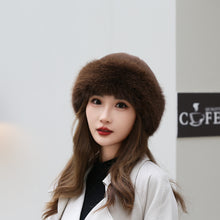 Load image into Gallery viewer, Thick Warm Artificial Fur Fashion Simple Fisherman Hat
