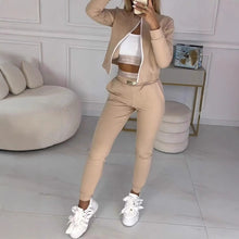 Load image into Gallery viewer, Slim Fit Versatile Long Sleeve Foreign Trade Trousers Suit
