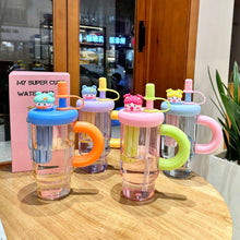 Load image into Gallery viewer, New Good-looking Large Capacity With Handle Straw Cup
