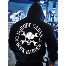 Cargar imagen en el visor de la galería, Men&#39;s Casual Skull Letter Print Hoodie

