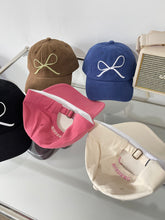 Load image into Gallery viewer, Ins Bow Baseball Cap Sweet Cute Sun Protective
