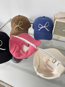 Ins Bow Baseball Cap Sweet Cute Sun Protective