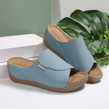 Cargar imagen en el visor de la galería, Simple Stylish Peep Toe Wedge Slippers
